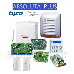 Kit completo Bentel Absoluta plus con modulo IP e combinatore GSM, 2 sensori DT, gestione con App
