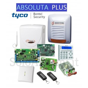 Kit completo Bentel Absoluta plus con modulo IP e combinatore GSM, 2 telecomandi, gestione con App